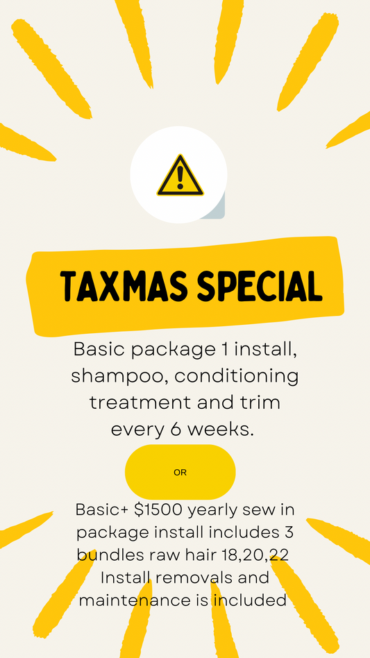 Taxmas sew in package