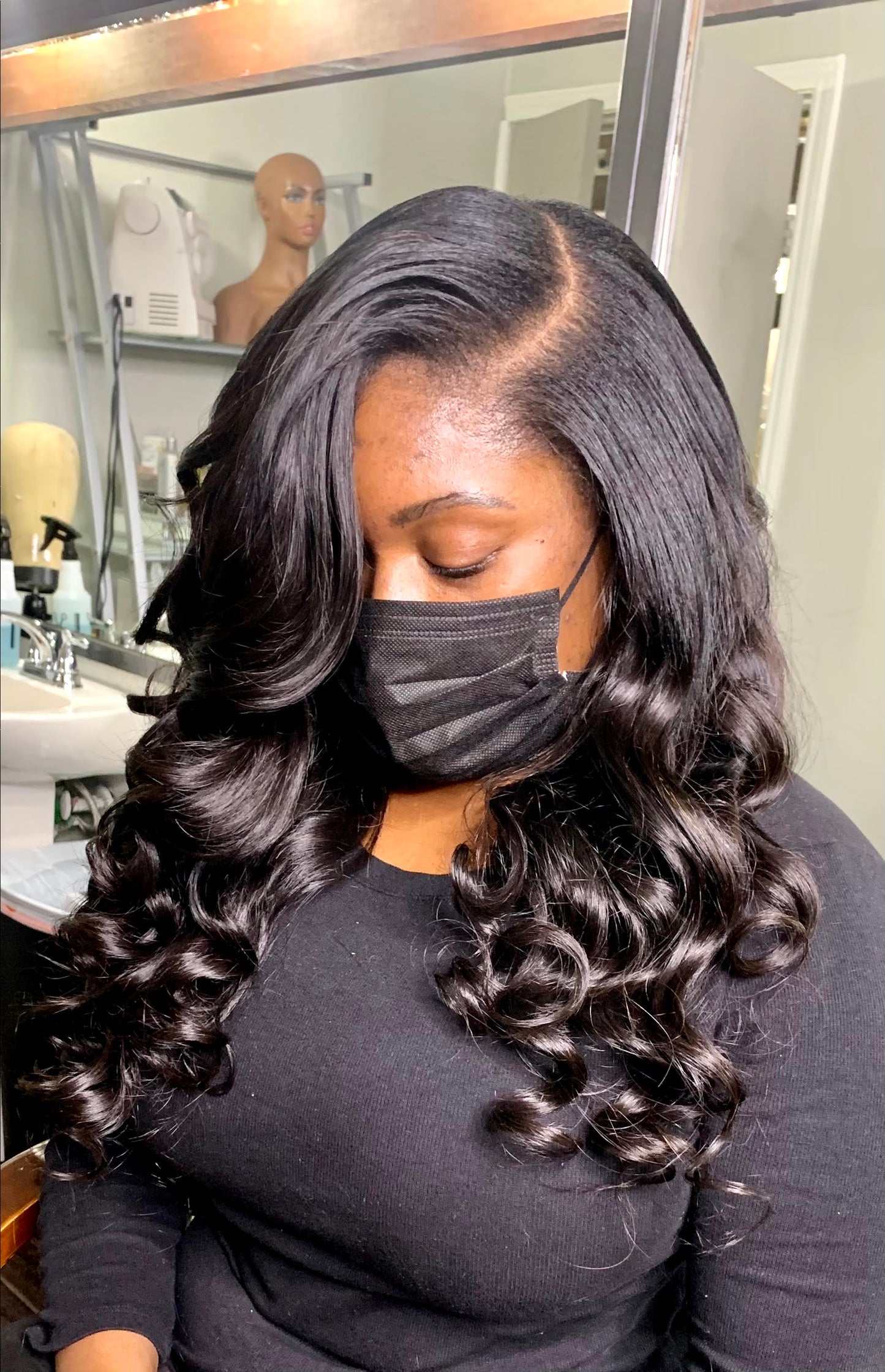 Sew in with leave out